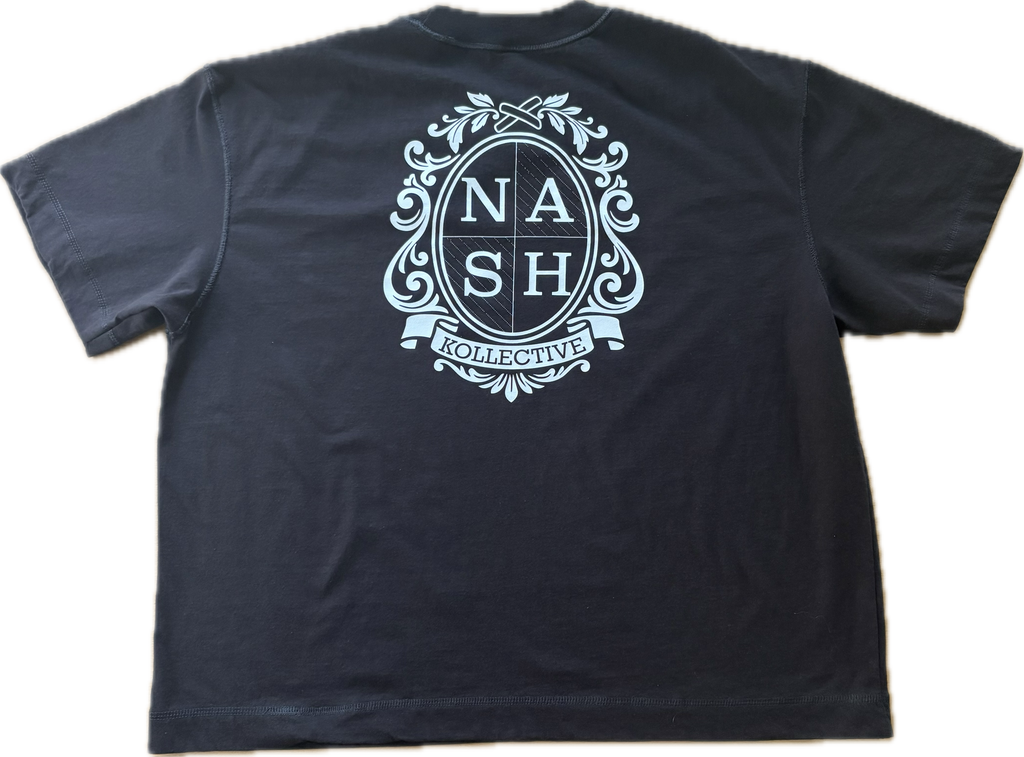 Crest Logo Boxy Black Tee