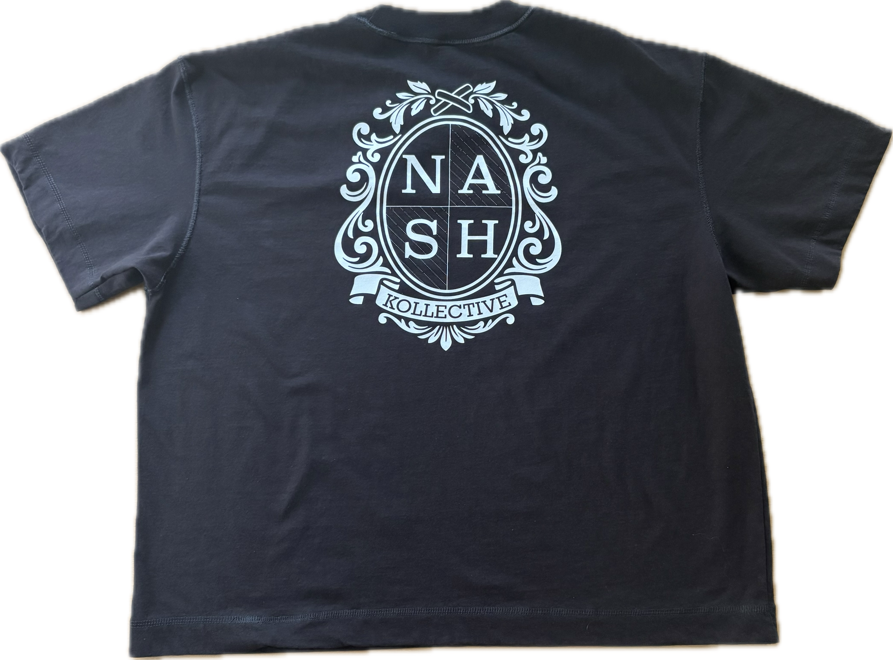 Crest Logo Boxy Black Tee