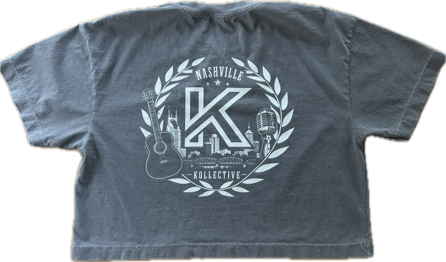 Music City Vintage Wash Cropped Tee